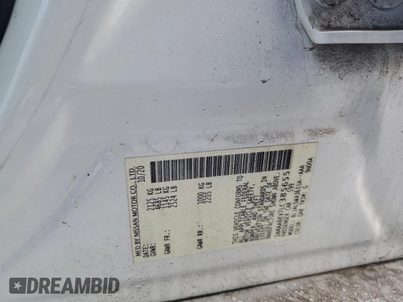 2020 Nissan Maxima SR with VIN 1N4AA6EV7LC385655, listed as a Copart auction lot 45898865 with 41,924 mi miles and Salvage title. Bid and sale history available at DreamBid. Image 12.
