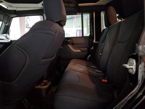 2018 Jeep Wrangler JK Unlimited Sport S with VIN 1C4BJWDG3JL854707, listed as a Copart auction lot 42000105 with 92,903 mi miles and Salvage Title. Bid and sale history available at carsss.com. Image 10.