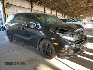 2023 Honda Odyssey Sport with VIN 5FNRL6H71PB025357, listed as a Copart auction lot 45682075 with 56,291 mi miles and Salvage Title. Bid and sale history available at carsss.com. Image 4.