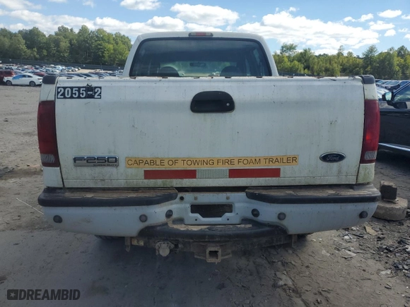 2007 Ford Super Duty F-250 XL with VIN 1FTSW21517EB21405, listed as a Copart auction lot 69244854 with 0 mi miles and Salvage Title. Bid and sale history available at carsss.com. Image 6.