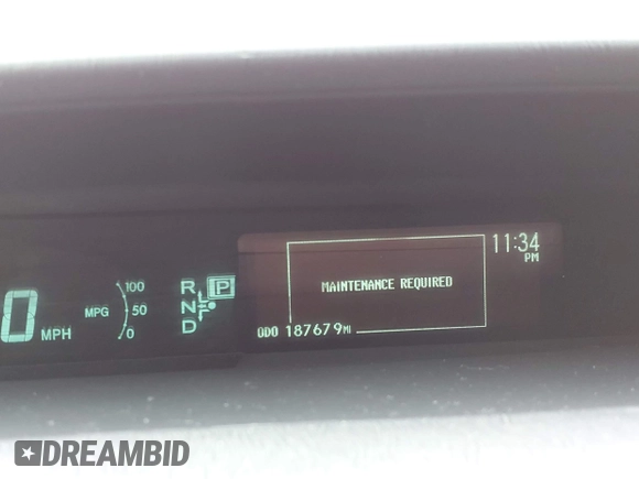 2013 Toyota Prius One with VIN JTDKN3DU3D5688397, listed as a IAAI auction lot 42140613 with 187,679 mi miles. Bid and sale history available at carsss.com. Image 15.