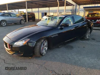 2016 Maserati Quattroporte S with VIN ZAM56RPA7G1181976, listed as a Copart auction lot 44589365 with 0 mi miles and Salvage Title. Bid and sale history available at carsss.com. Image 1.