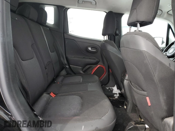 2018 Jeep Renegade Trailhawk with VIN ZACCJBCB2JPH81604, listed as a Copart auction lot 46370305 with 106,564 mi miles and Salvage Title. Bid and sale history available at carsss.com. Image 10.