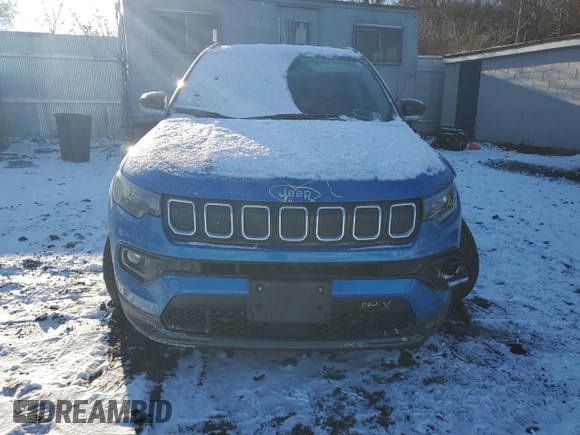 2022 Jeep Compass High Altitude with VIN 3C4NJDCB9NT160489, listed as a Copart auction lot 87473594 with Not Provided miles and Salvage Title. Bid and sale history available at carsss.com. Image 5.