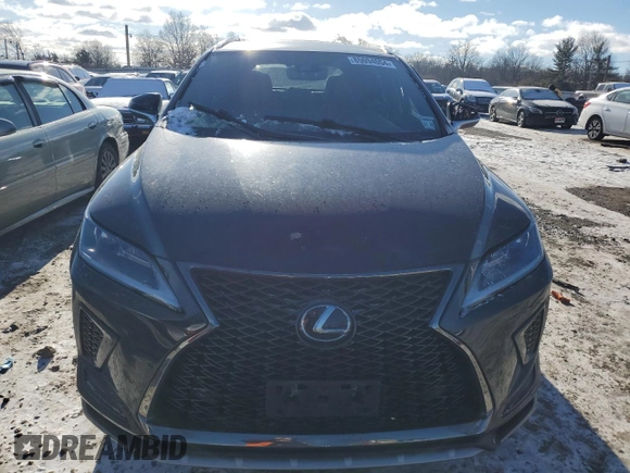 2021 Lexus RX 350 F Sport with VIN 2T2SZMDAXMC260132, listed as a Copart auction lot 85094054 with 52,995 mi miles and Salvage title. Bid and sale history available at DreamBid. Image 5.