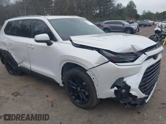 2024 Toyota Highlander XLE z VIN 5TDAAAA57RS001044, wystawiony jako IAAI lot #41132787 z przebiegiem 18 654 mil mil oraz . Historia ofert i sprzedaży dostępna na DreamBid. Obrazek 1.