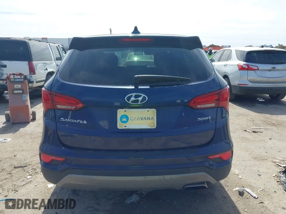 2017 Hyundai Santa Fe Sport 2.4L with VIN 5XYZT3LBXHG491583, listed as a IAAI auction lot 41687859 with 77,279 mi miles. Bid and sale history available at carsss.com. Image 16.