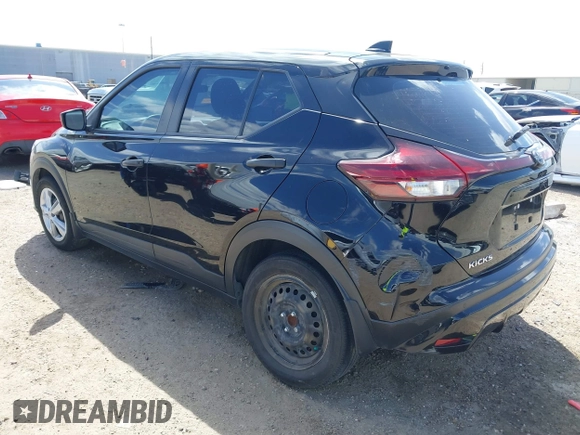 2022 Nissan Kicks S with VIN 3N1CP5BV3NL514002, listed as a IAAI auction lot 41824220 with 57,881 mi miles. Bid and sale history available at carsss.com. Image 3.