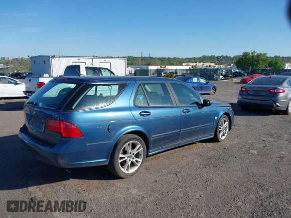 2007 Saab 9-5 with VIN YS3ED59G373520492, listed as a IAAI auction lot 42124489 with 163,624 mi miles. Bid and sale history available at carsss.com. Image 4.