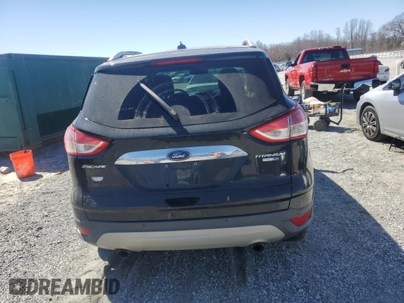 2016 Ford Escape Titanium with VIN 1FMCU9J98GUA77653, listed as a Copart auction lot 49594515 with 186,002 mi miles and Salvage Title. Bid and sale history available at DreamBid. Image 6.