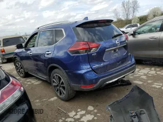 2019 Nissan Rogue SL with VIN 5N1AT2MV2KC826052, listed as a Copart auction lot 46827424 with 0 mi miles and Salvage Title. Bid and sale history available at carsss.com. Image 2.