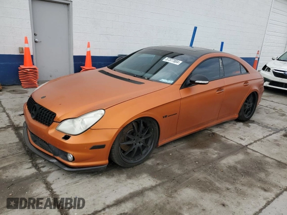 2006 Mercedes-Benz CLS-Class AMG with VIN WDDDJ76X36A056244, listed as a Copart auction lot 87377804 with 0 mi miles and Salvage Title. Bid and sale history available at carsss.com. Image 1.