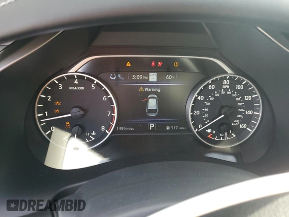 2023 Nissan Murano Platinum with VIN 5N1AZ2DJ0PC138313, listed as a Copart auction lot 48005195 with 1,495 mi miles and Salvage title. Bid and sale history available at DreamBid. Image 9.