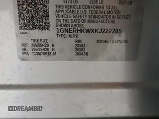 2019 Chevrolet Traverse LT z VIN 1GNERHKWXKJ222285, wystawiony jako Copart lot #53981955 z przebiegiem 109 303 mil mil oraz Szkoda całkowita • Salvage title. Historia ofert i sprzedaży dostępna na DreamBid. Obrazek 13.
