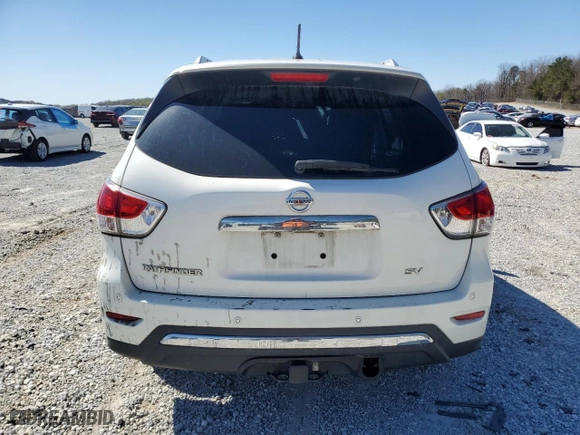 2013 Nissan Pathfinder SV with VIN 5N1AR2MN5DC661194, listed as a Copart auction lot 49689705 with 156,191 mi miles and Salvage Title. Bid and sale history available at carsss.com. Image 6.