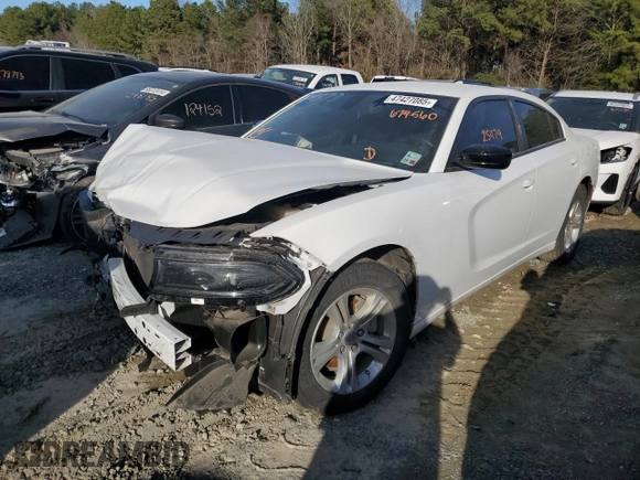 2023 Dodge Charger SXT with VIN 2C3CDXBGXPH674560, listed as a Copart auction lot 47427085 with 25,479 mi miles and Salvage Title. Bid and sale history available at DreamBid. Image 1.