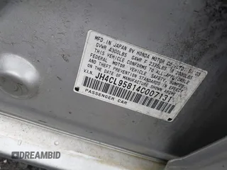2004 Acura TSX with VIN JH4CL95814C007131, listed as a IAAI auction lot 41957253 with Not Provided miles and . Bid and sale history available at carsss.com. Image 9.