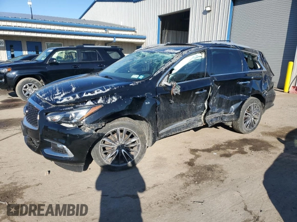 2019 Infiniti QX60 Pure with VIN 5N1DL0MMXKC516532, listed as a Copart auction lot 50526865 with 66,350 mi miles and Salvage title. Bid and sale history available at DreamBid. Image 1.