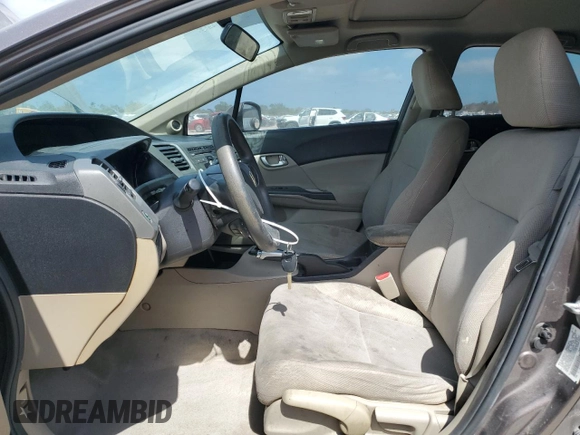 2012 Honda Civic EX with VIN 2HGFB2F80CH514042, listed as a Copart auction lot 54884795 with Not Provided miles and Clean Title. Bid and sale history available at DreamBid. Image 7.