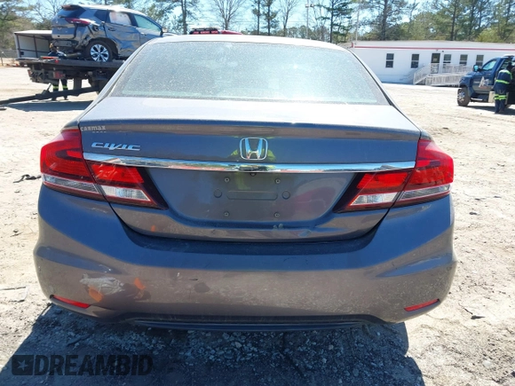2015 Honda Civic Sedan LX with VIN 19XFB2F57FE030308, listed as a IAAI auction lot 41858216 with 190,293 mi miles. Bid and sale history available at carsss.com. Image 16.