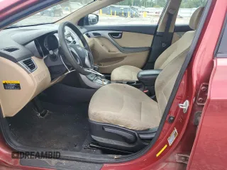 2013 Hyundai Elantra GLS with VIN 5NPDH4AE3DH201363, listed as a Copart auction lot 58577385 with 176,955 mi miles and Clean title. Bid and sale history available at DreamBid. Image 7.