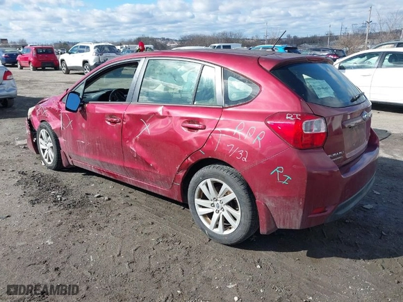2015 Subaru Impreza Wagon 2.0i Premium with VIN JF1GPAC68FH202441, listed as a IAAI auction lot 41445028 with 43,555 mi miles. Bid and sale history available at carsss.com. Image 3.