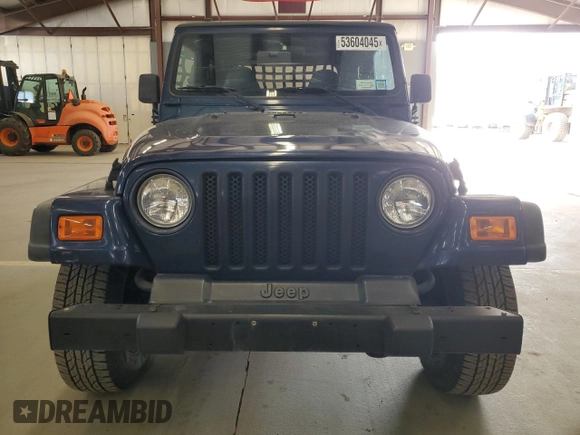 2002 Jeep Wrangler SE with VIN 1J4FA29PX2P749203, listed as a Copart auction lot 53604045 with 152,410 mi miles and Clean Title. Bid and sale history available at carsss.com. Image 5.