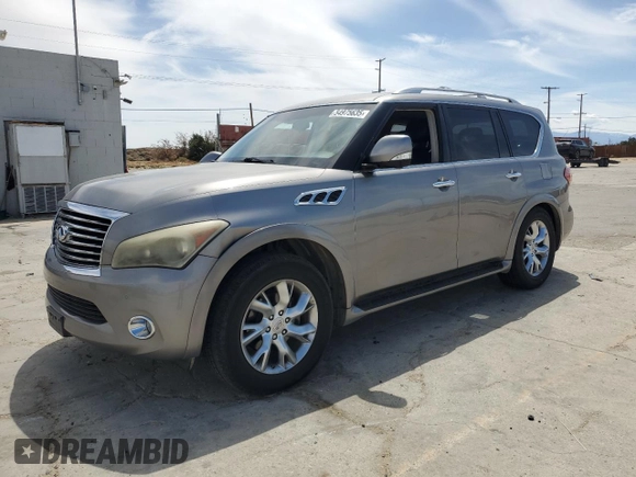 2011 Infiniti QX56 8-passenger with VIN JN8AZ2ND0B9701819, listed as a Copart auction lot 54975635 with 186,584 mi miles and Clean Title. Bid and sale history available at carsss.com. Image 1.