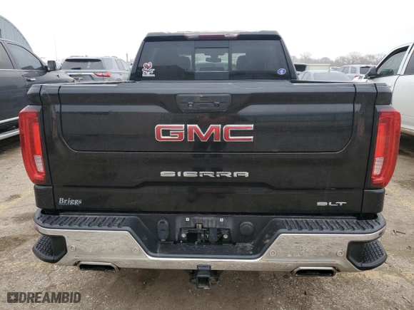 2019 GMC Sierra 1500 SLT with VIN 1GTU9DED9KZ137916, listed as a Copart auction lot 43611525 with 116,417 mi miles and Salvage Title. Bid and sale history available at carsss.com. Image 6.