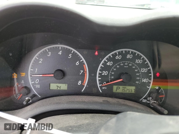 2012 Toyota Corolla L with VIN 2T1BU4EE2CC765245, listed as a Copart auction lot 52449945 with 152,557 mi miles and Salvage Title. Bid and sale history available at DreamBid. Image 9.