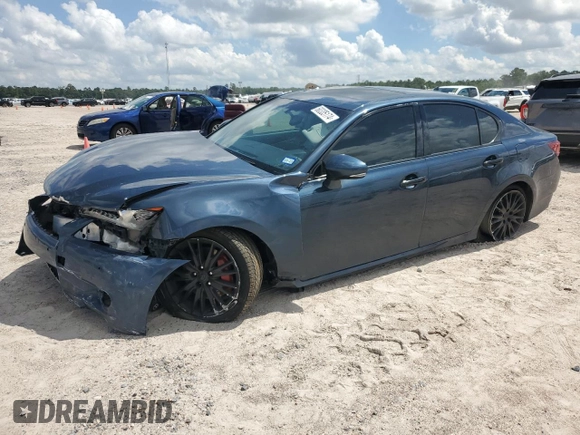 2013 Lexus GS 350 with VIN JTHBE1BL4D5000596, listed as a Copart auction lot 60335174 with 124,485 mi miles and Salvage Title. Bid and sale history available at carsss.com. Image 1.