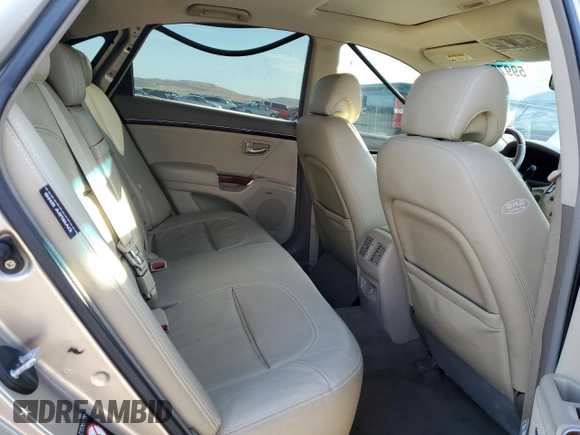 2008 Hyundai Azera Limited with VIN KMHFC46F48A289647, listed as a Copart auction lot 59970365 with 163,234 mi miles and Salvage title. Bid and sale history available at DreamBid. Image 10.