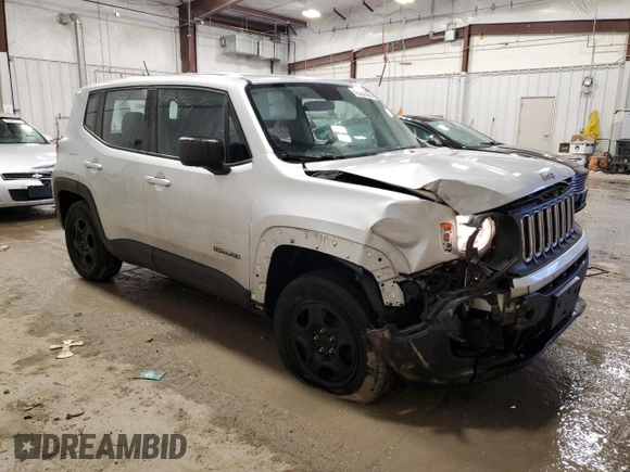 2016 Jeep Renegade Sport with VIN ZACCJBAT6GPD50638, listed as a Copart auction lot 43267505 with 118,269 mi miles and Non Repairable. Bid and sale history available at carsss.com. Image 4.