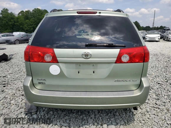 2008 Toyota Sienna XLE with VIN 5TDZK22C48S167135, listed as a Copart auction lot 59515575 with 251,580 mi miles and Salvage title. Bid and sale history available at DreamBid. Image 6.