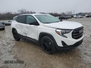 2020 GMC Terrain SLT with VIN 3GKALPEX8LL322214, listed as a Copart auction lot 44974715 with 75,585 mi miles and Salvage Title. Bid and sale history available at carsss.com. Image 4.