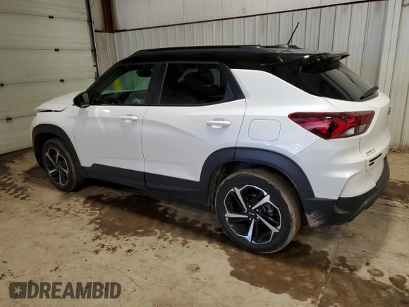 2021 Chevrolet TrailBlazer RS with VIN KL79MUSL0MB142480, listed as a Copart auction lot 43614394 with 29,506 mi miles and . Bid and sale history available at DreamBid. Image 2.