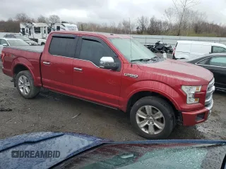 2016 Ford F-150 XLT with VIN 1FTEW1EF0GFA57068, listed as a Copart auction lot 51673645 with 155,910 mi miles and Salvage Title. Bid and sale history available at DreamBid. Image 4.