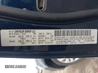 2014 Dodge Journey American Value Pkg with VIN 3C4PDCAB4ET149493, listed as a IAAI auction lot 41549858 with 117,905 mi miles. Bid and sale history available at carsss.com. Image 9.