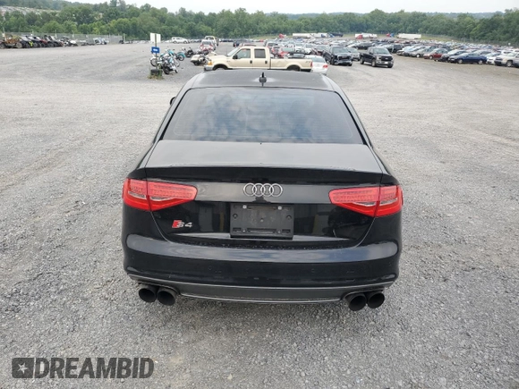 2015 Audi S4 Premium Plus with VIN WAUBGAFL0FA106590, listed as a Copart auction lot 64687474 with 122,061 mi miles and Salvage Title. Bid and sale history available at carsss.com. Image 6.