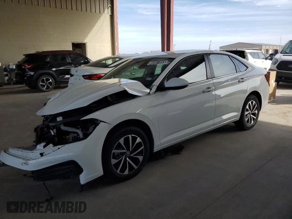 2023 Volkswagen Jetta S with VIN 3VW5M7BU4PM045577, listed as a Copart auction lot 48581855 with 54,432 mi miles and Clean title. Bid and sale history available at DreamBid. Image 1.