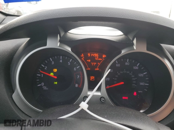 2012 Nissan Juke SL with VIN JN8AF5MR6CT101897, listed as a Copart auction lot 82836994 with 91,496 mi miles and Salvage Title. Bid and sale history available at carsss.com. Image 9.