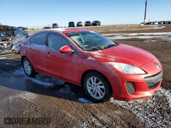 2012 Mazda 3 i Touring with VIN JM1BL1V79C1604043, listed as a Copart auction lot 48041555 with 196,248 mi miles and Salvage Title. Bid and sale history available at DreamBid. Image 4.