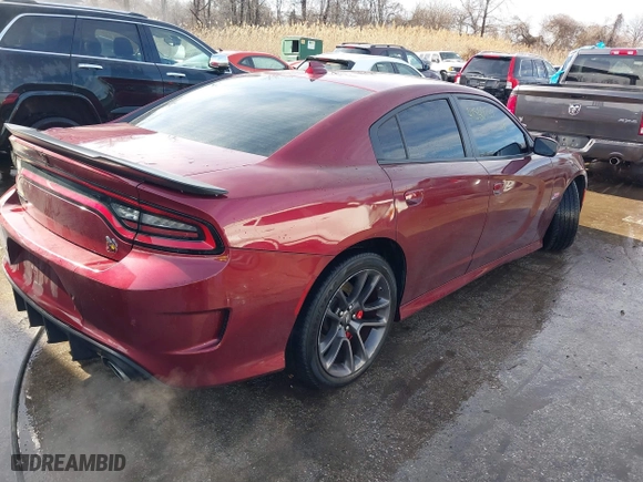 2020 Dodge Charger Scat Pack with VIN 2C3CDXGJ9LH181998, listed as a IAAI auction lot 41560734 with 114,049 mi miles. Bid and sale history available at carsss.com. Image 4.
