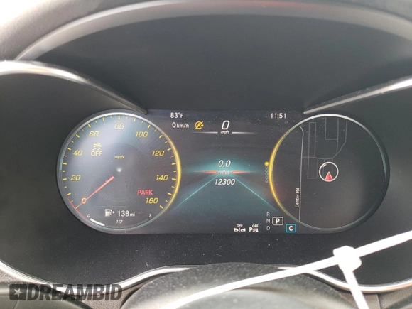2023 Mercedes-Benz C 300 with VIN W1KWK8DB0PG118006, listed as a Copart auction lot 44982944 with 12,300 mi miles and . Bid and sale history available at DreamBid. Image 9.