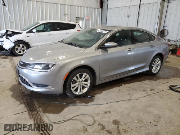 2015 Chrysler 200 Limited with VIN 1C3CCCABXFN742153, listed as a Copart auction lot 61244535 with 106,048 mi miles and Clean title. Bid and sale history available at DreamBid. Image 1.