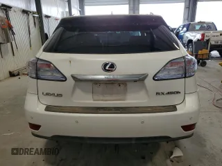 2010 Lexus RX 450h with VIN JTJBC1BAXA2401134, listed as a Copart auction lot 54424195 with 124,077 mi miles and Salvage Title. Bid and sale history available at DreamBid. Image 6.