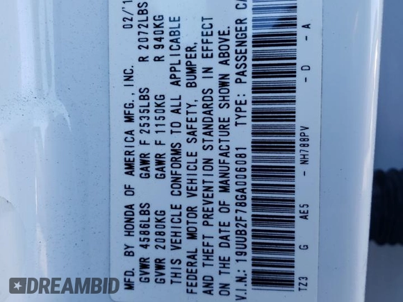 2016 Acura TLX Advance with VIN 19UUB2F78GA006081, listed as a Copart auction lot 66245104 with 94,409 mi miles and Salvage title. Bid and sale history available at DreamBid. Image 14.