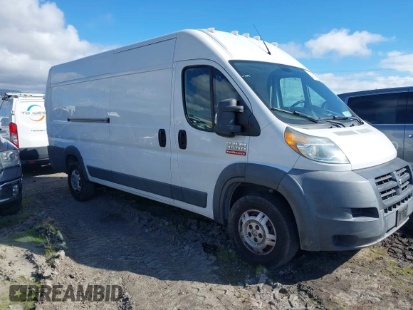2014 Ram ProMaster Cargo with VIN 3C6URVJG0EE128227, listed as a IAAI auction lot 41675836 with 117,896 mi miles and . Bid and sale history available at DreamBid. Image 1.