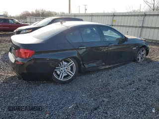 2013 BMW 5 Series 535i xDrive with VIN WBAFU7C54DDU74933, listed as a Copart auction lot 50698855 with 156,112 mi miles and Salvage Title. Bid and sale history available at DreamBid. Image 3.