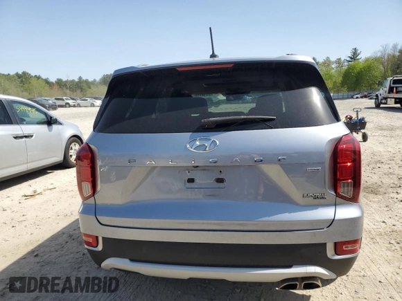 2020 Hyundai Palisade SEL with VIN KM8R4DHE4LU150995, listed as a Copart auction lot 53792915 with 44,181 mi miles and Salvage title. Bid and sale history available at DreamBid. Image 6.